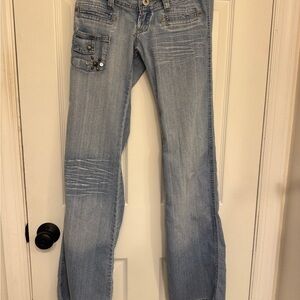 Vintage Y2K Cocoa Republica bell bottom low rise jeans